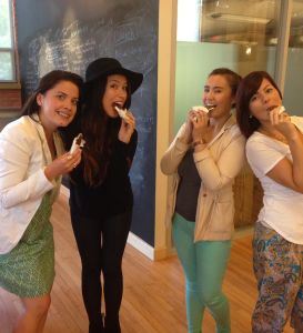Charzie and part of the energi team on National Ice Cream Day